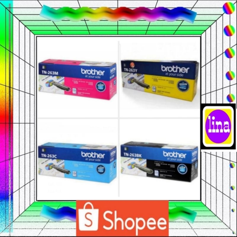 TONER BROTHER TN-263BK TN-263C TN-263Y TN-263M ORIGINAL