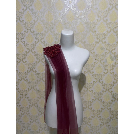 Selendang kebaya tille polos C O D Selendang kebaya tille polos