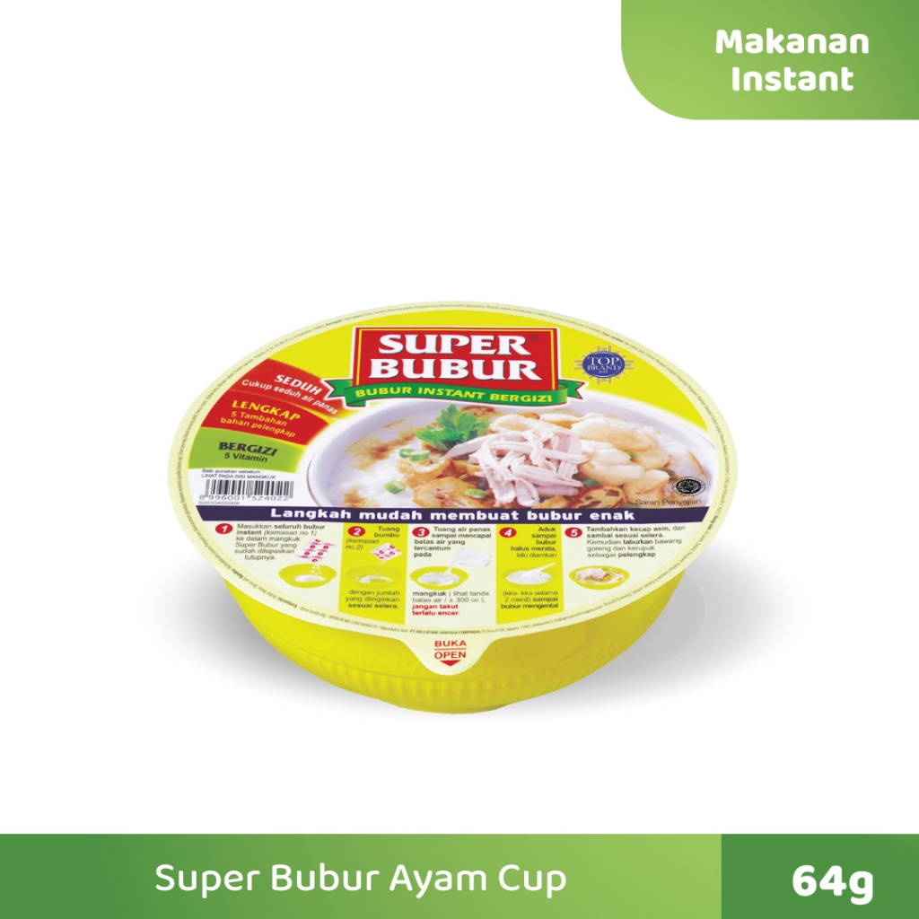 

Super Bubur Ayam Cup @ 64 Gram