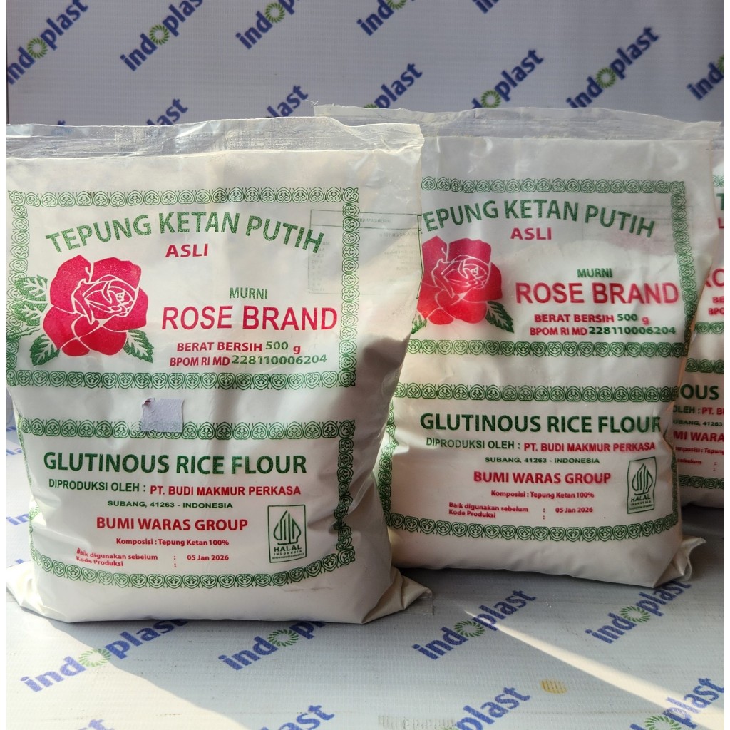 

Rose Brand - (Ekonomis) Tepung Ketan Rose Brand 500 Gram