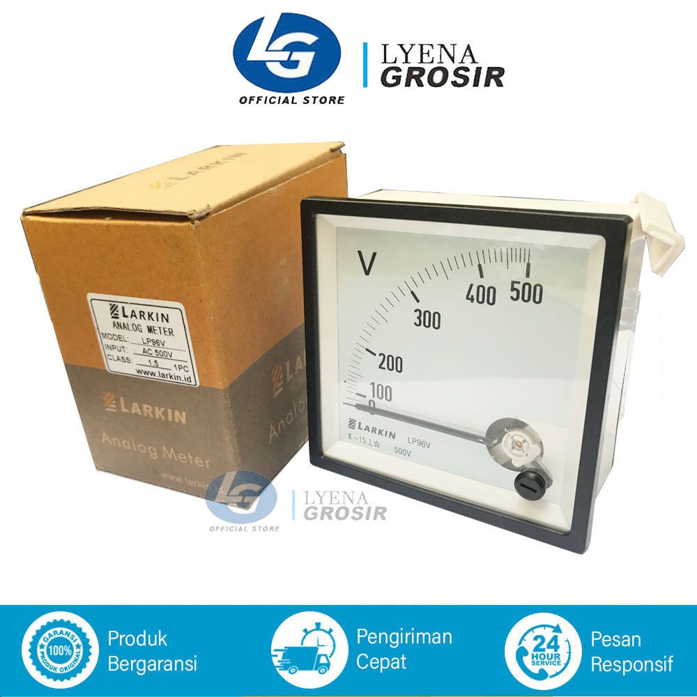 Panel Voltmeter AC500 LARKIN LP96V Analog Meter