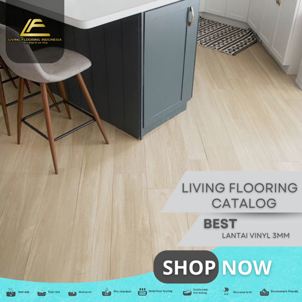 Lantai Vinyl Youra 3mm | Lantai Vinyl Motif Kayu