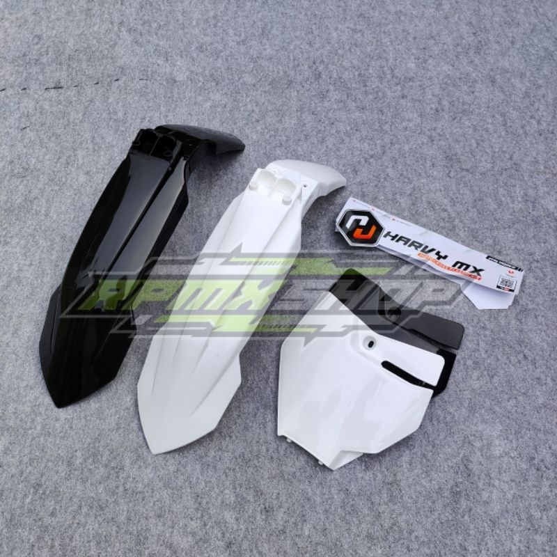 SPAKBOR DEPAN KTM 85 SET PAPAN NOMER KTM 85 2020 SET SUPERMOTO KLX L S DTRACKER WR CRF KTM HUSQ KLX 