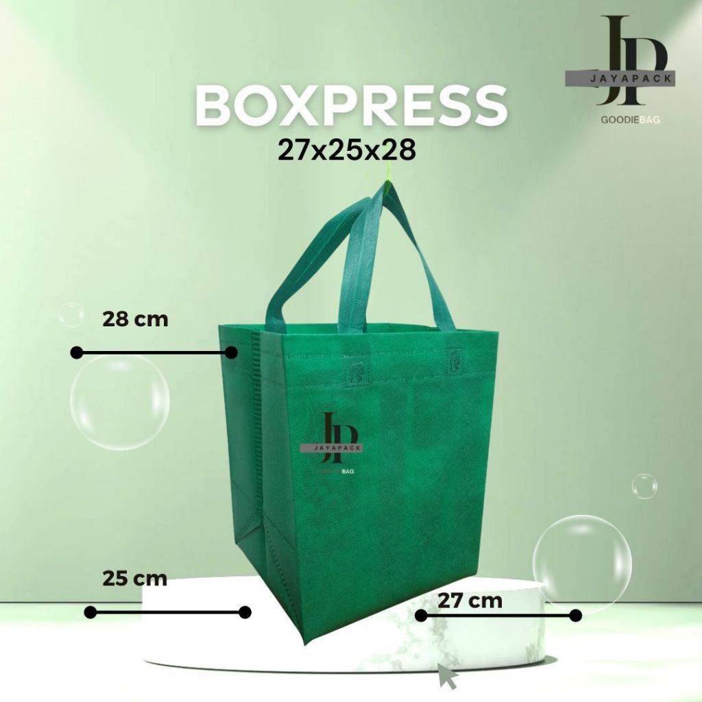 

Tas Box Spunbond Goodie Bag AUTOPRESS 27X25X26 Souvenir Promosi Murah