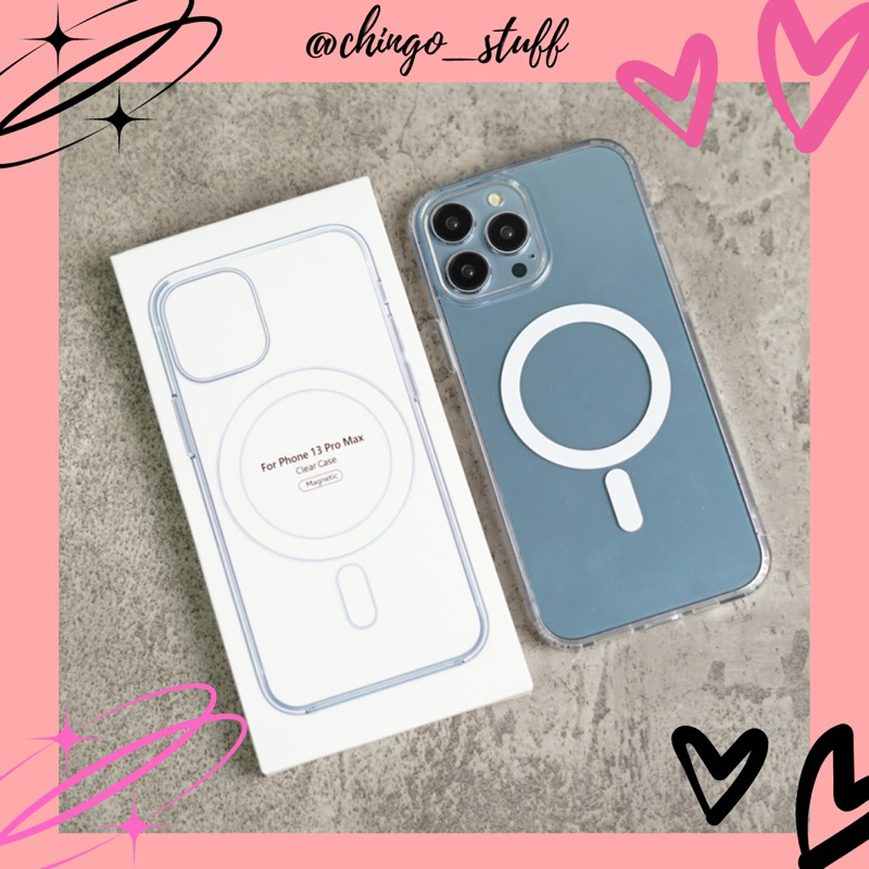 case iphone magsafe // (dapat kotak)ALL TYPE IPHONE pelindung hp anticrack magsafe ready iphone 16/1