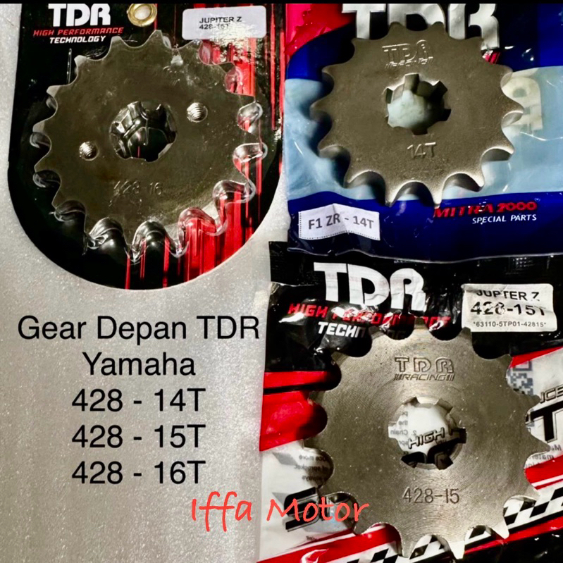Gear Depan Gir Depan TDR Yamaha Jupiter Vega Fizr Rxking Vixion VegaZR 428- 13T 14T 15T 16T Original