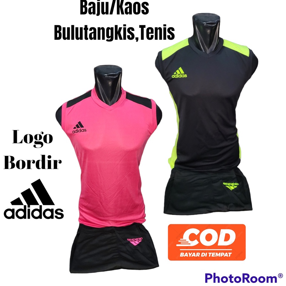 Baju setelan singlet kaos olahraga voli basket bulutangkis badminton pria dan wanita