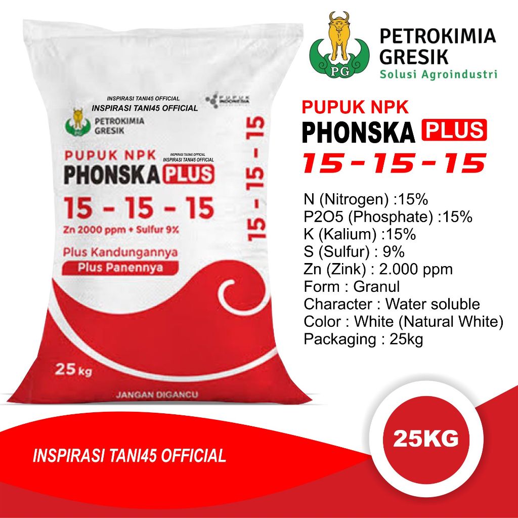 Pupuk Phonska Plus 15 15 15 25kg