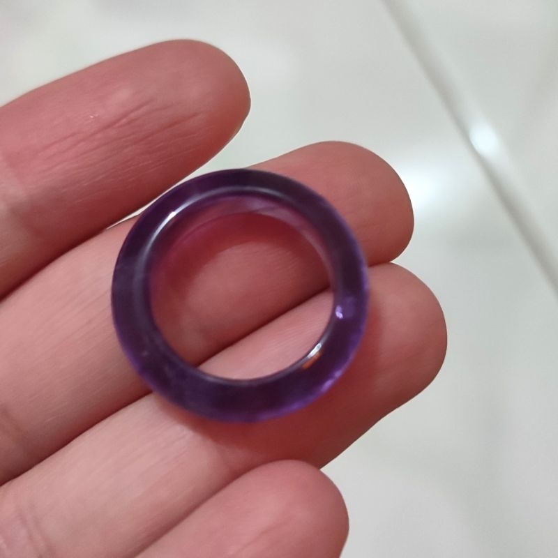 Cincin Kristal Batu Alam Amethyst
