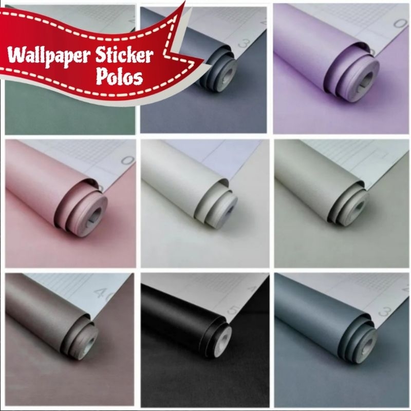 WALLPAPER STICKER POLOS | WALLPAPER POLOS | WALLPAPER PEKANBARU | WALLPAPER HITAM