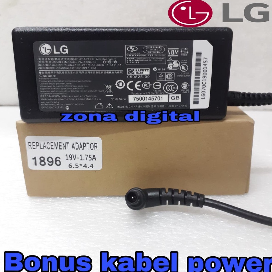 ADAPTOR MONITOR TV LG 19V 17Amper