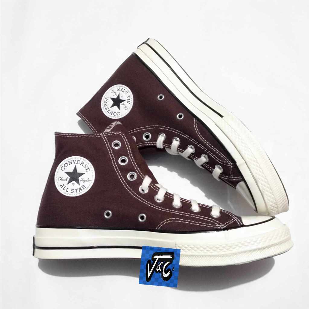 Converse Chuck 70 70s Recycled Canvas Seasonal Color Hi Dark Root Brown