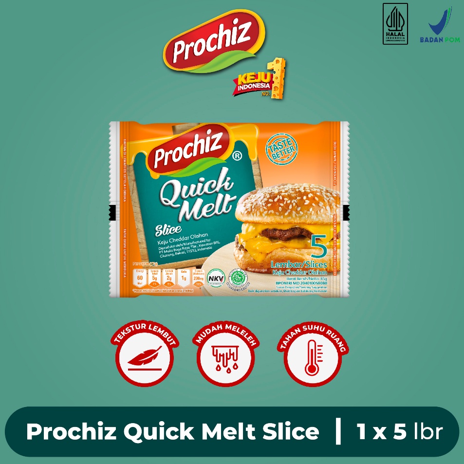 Keju PROCHIZ Quick Melt Slice 5s