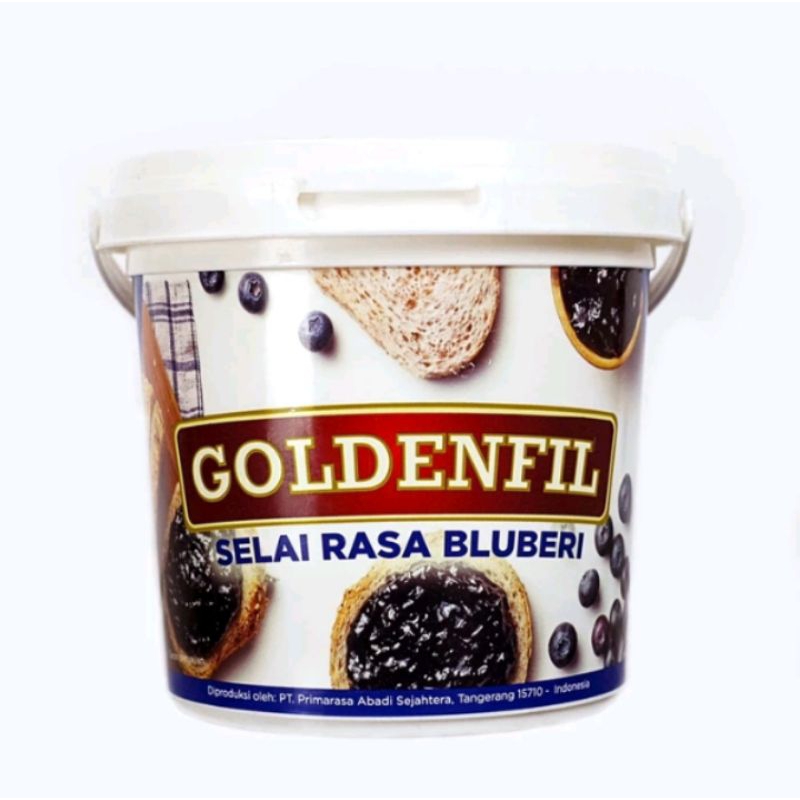 

Goldenfil Blueberry Jam Selai Rasa bluberi 1Kg