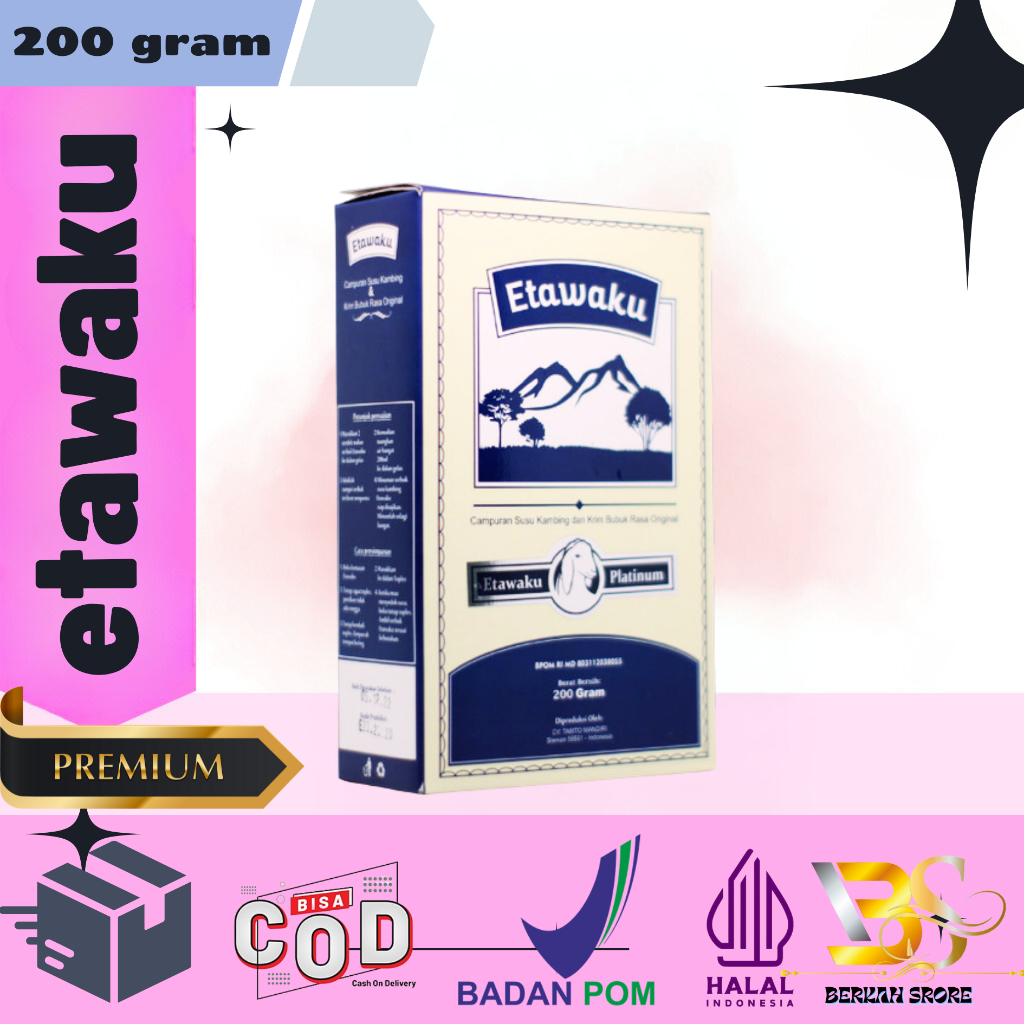 

Etawaku Platinum Susu kambing Etawa Original No.1 di Indonesia Paket 1 Box