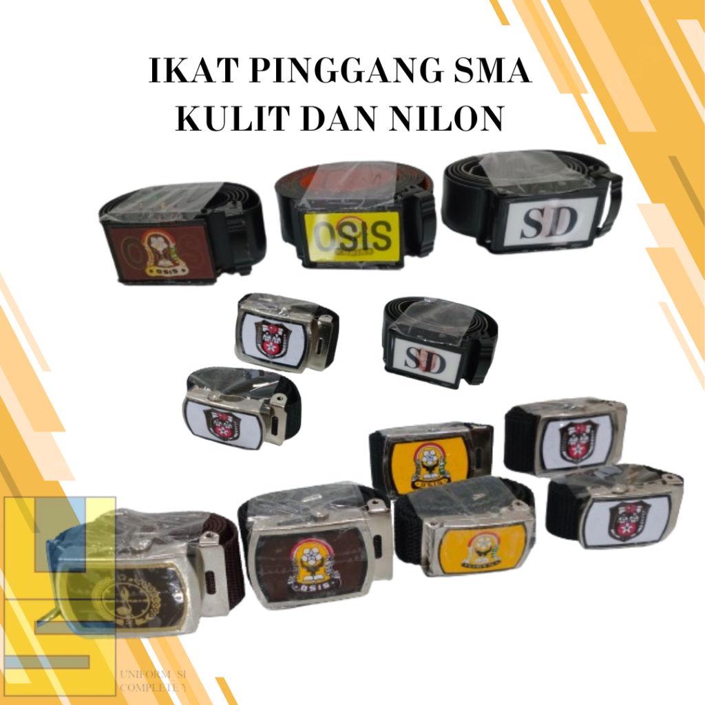 IKAT PINGGANG/GESPER SMA NILON DAN KULIT
