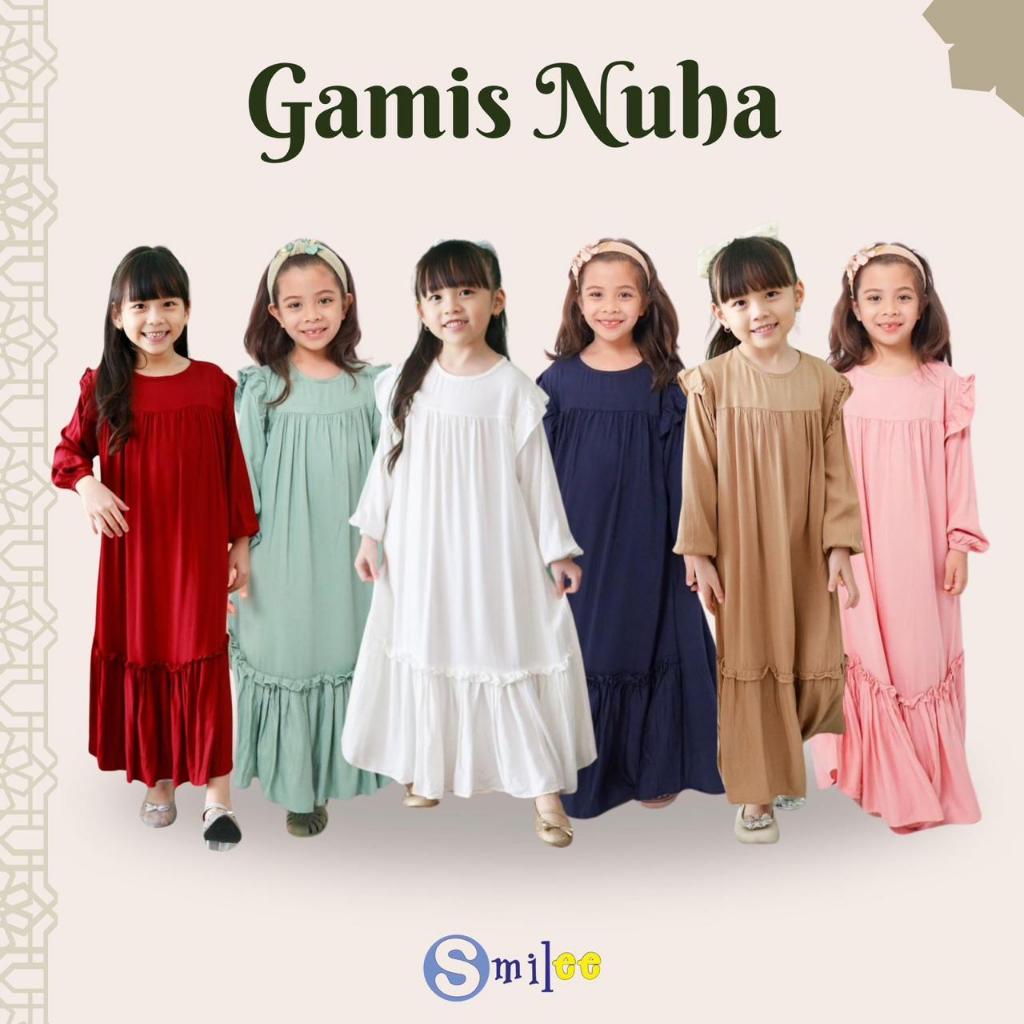 GAMIS NUHA // gamis anak / rayon / gamis polos