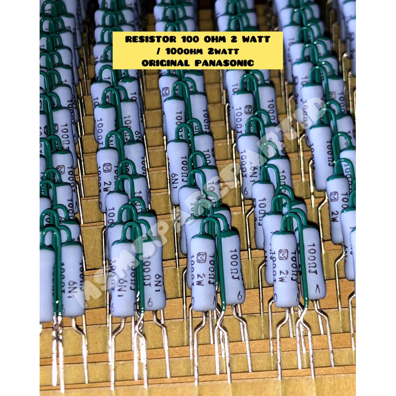 RESISTOR 100 OHM 2 WATT / 100ohm 2watt ORIGINAL PANASONIC