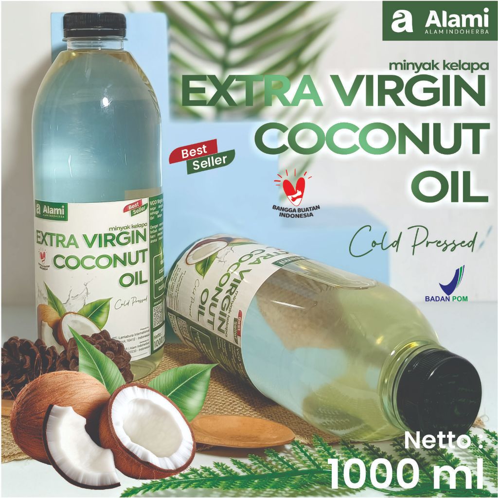 

ALAMI VCO VIRGIN COCONUT OIL 1000 ML | MINYAK KELAPA MURNI | VCO ORIGINAL ORGANIC ALAMI