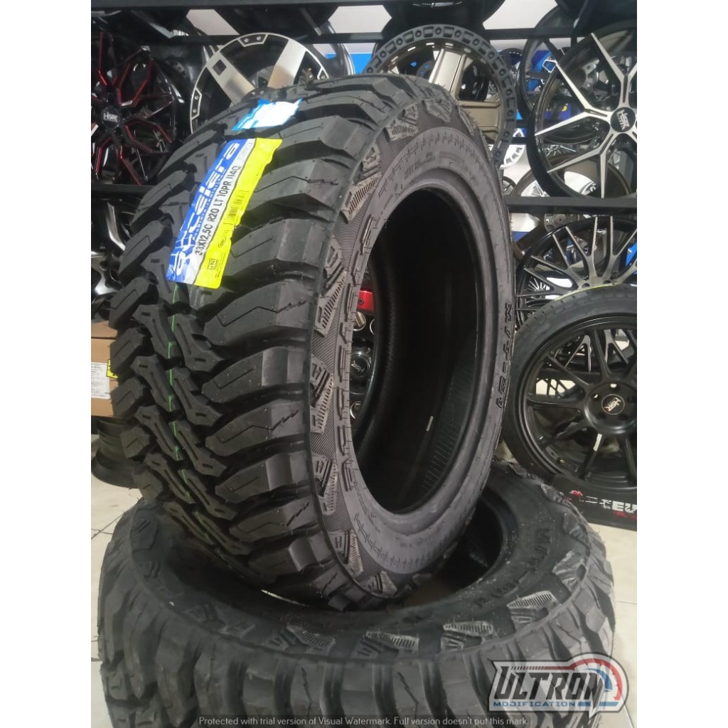 Ban offroad r20 ukuran 33 12,5 r20 merk accelera M/T - ban pacul murah awet