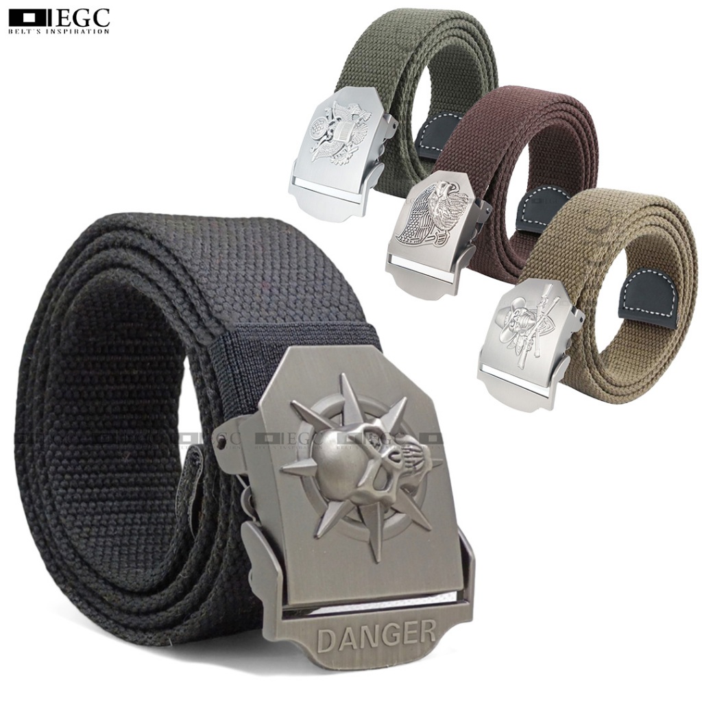 Ikat Pinggang Pria Katun Impor Army Tactical Series Katun Cowok Belt - LH-403 - LH-406
