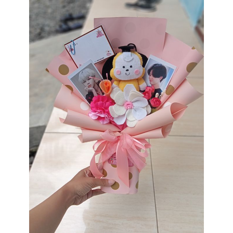 buket bunga BTS buket bunga KPop buket boneka bt21 army buket kpop