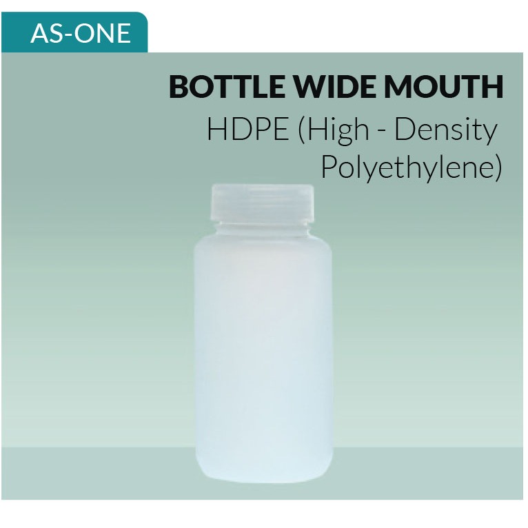 BOTOL PLASTIK 5000mL. Wide Mouth. Bottle HDPE. NIKKO/AS-ONE