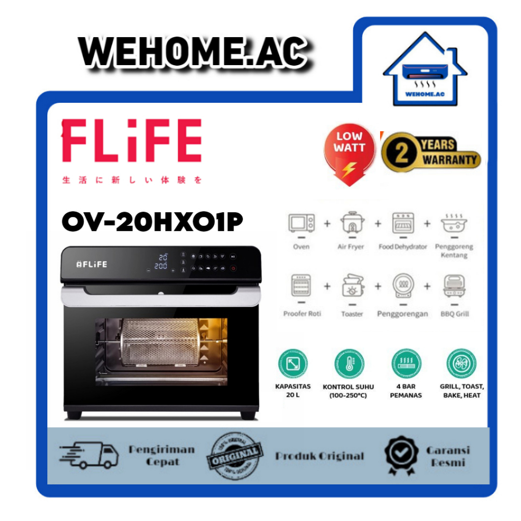 Oven FLIFE Digital Air Oven FLIFE OV-20HO1P FLIFE Oven Digital 20Liter