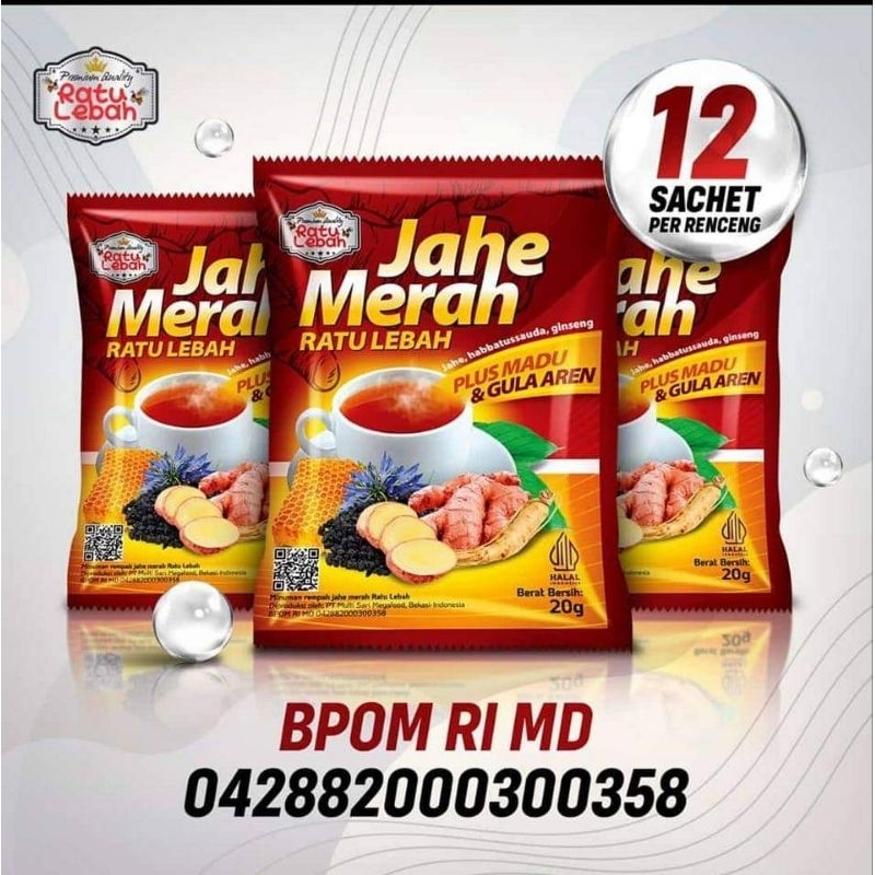 

jahe merah 12 sachet