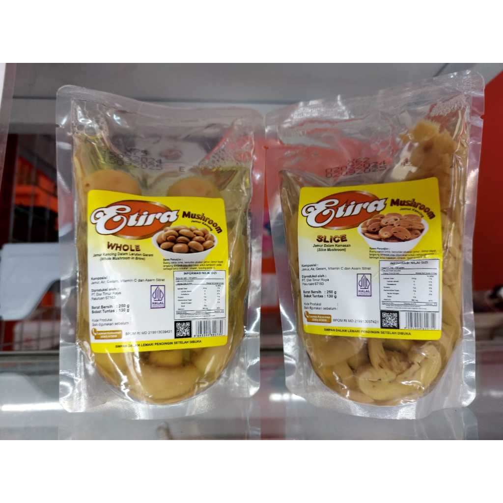 

ETIRA JAMUR JAMUR KEMASAN POUCH 250GR