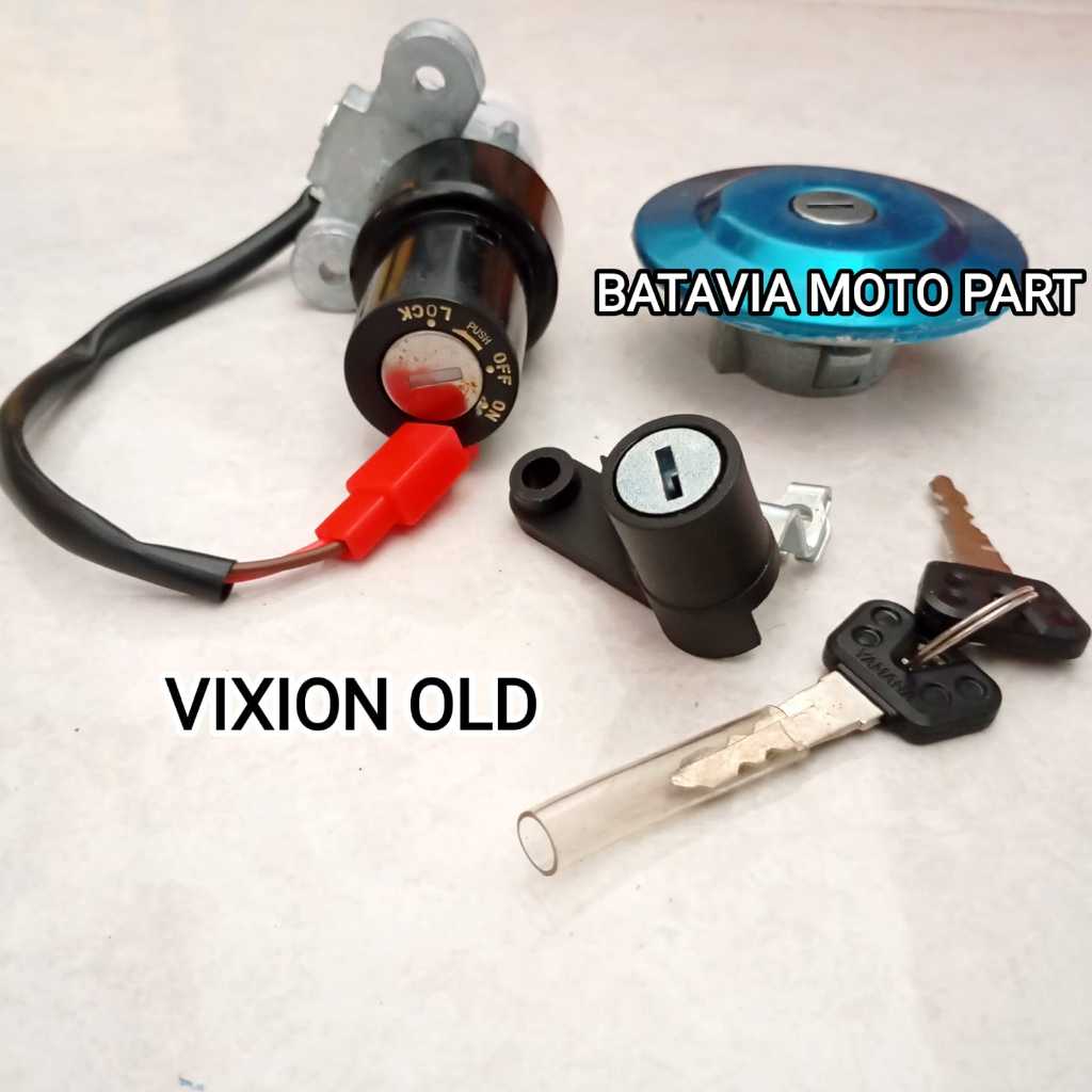 KUNCI MOTOR ASSY SET KUNCI JOK DAN TUTUP TANGKI MOTOR YAMAHA VIXION LAMA VIXION OLD VIXION 3C1