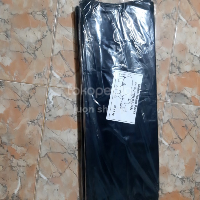 Plastik Mulsa Hitam Perak Cap Badak 1 kg