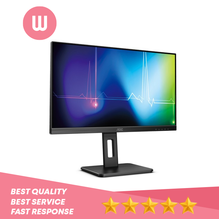 AOC Q24P2C Monitor 24-Inch QHD IPS HDMI & USB C 75Hz Refresh Rate Full