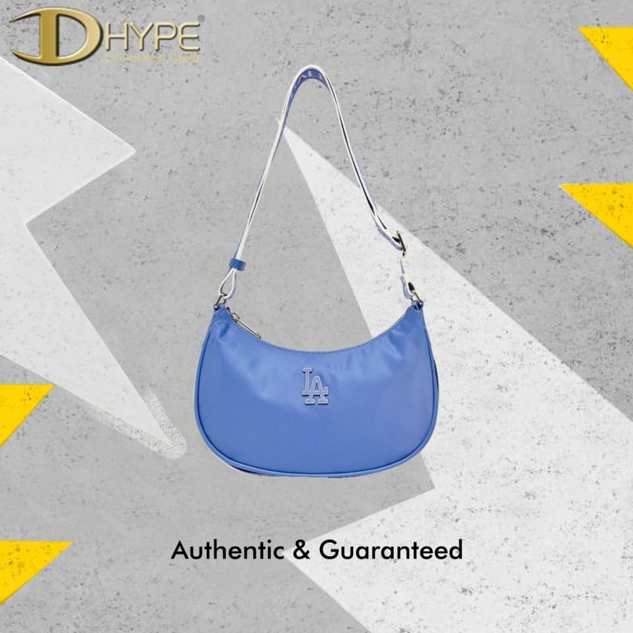 MLB LA DODGERS NYLON HOBO BAG BLUE 100% Authentic