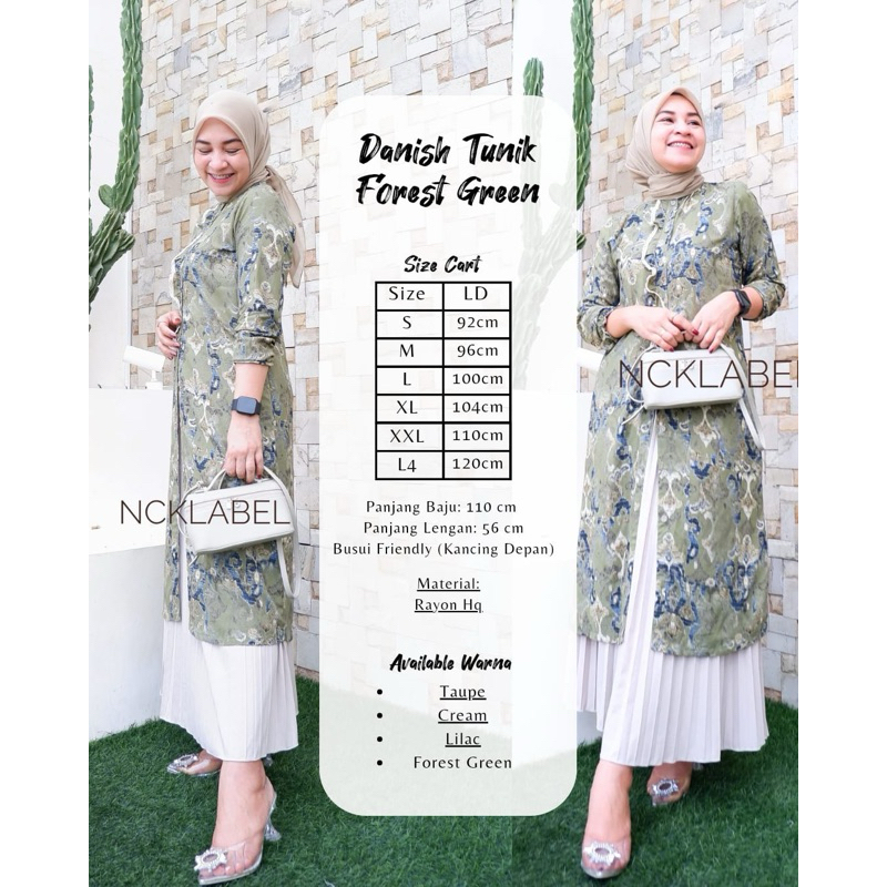 DANIS TUNIK by NCK Label tunik motif matt RAYON Hq