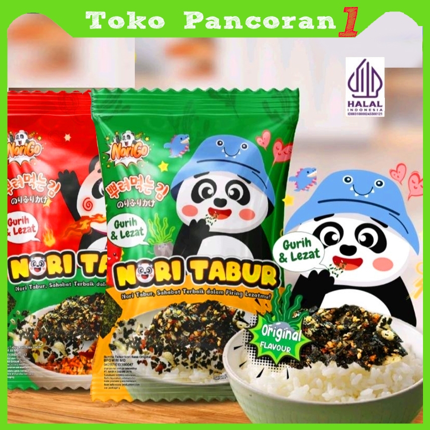 

Nori Tabur Rumput Laut Panggang Sachet 5g Halal
