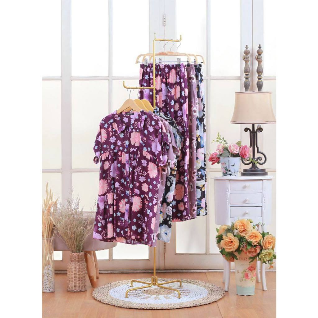 Dress Kekinian Celine Set Pajamas