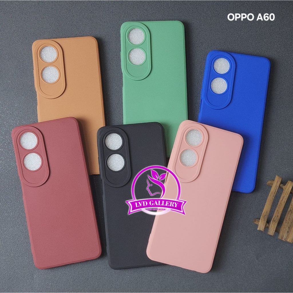 Oppo A60 Case Liquid warna Silicone Pro Camera Premium Casing Oppo A60