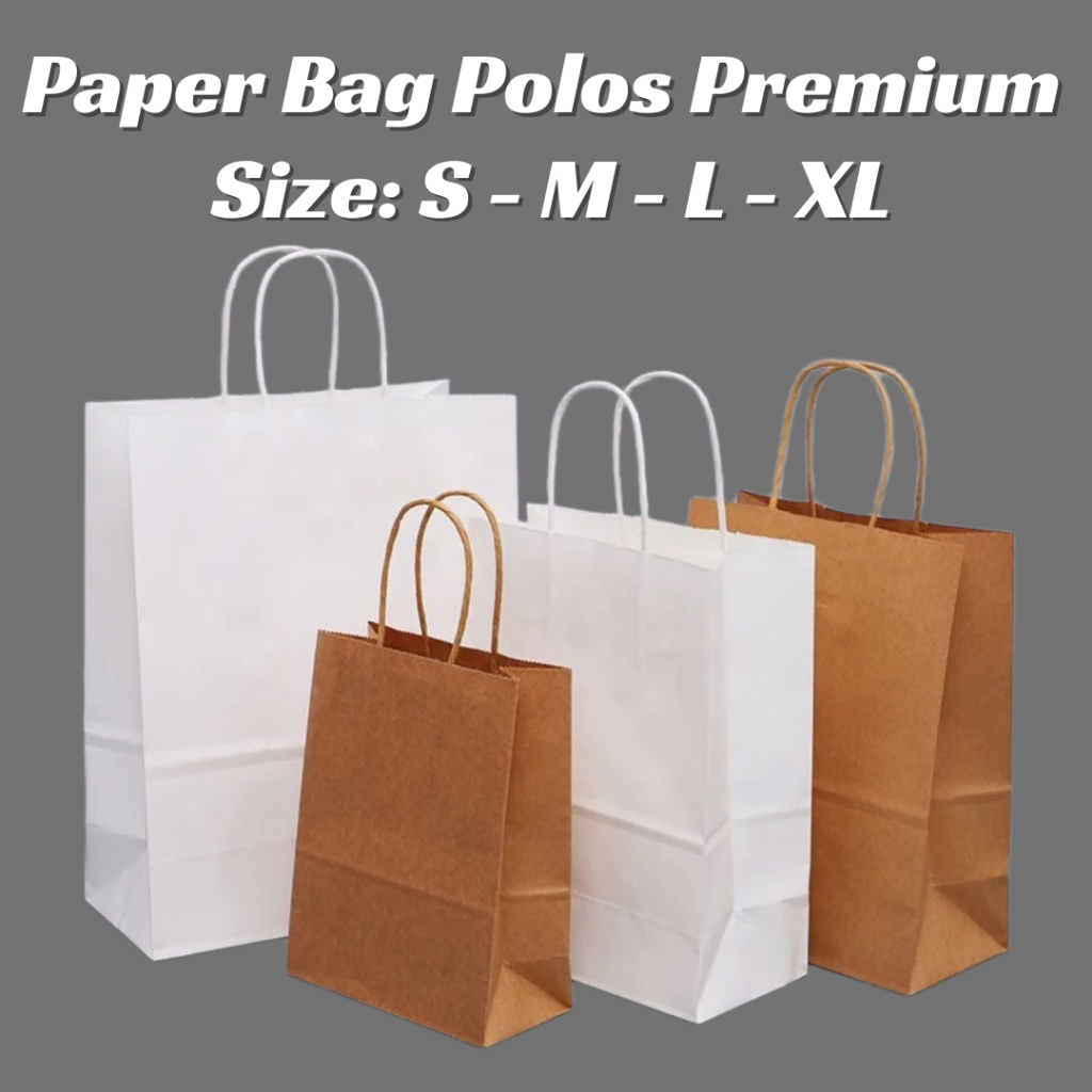 

(10 PCS) Paper Bag Kraft Premium / Tas Kertas Premium