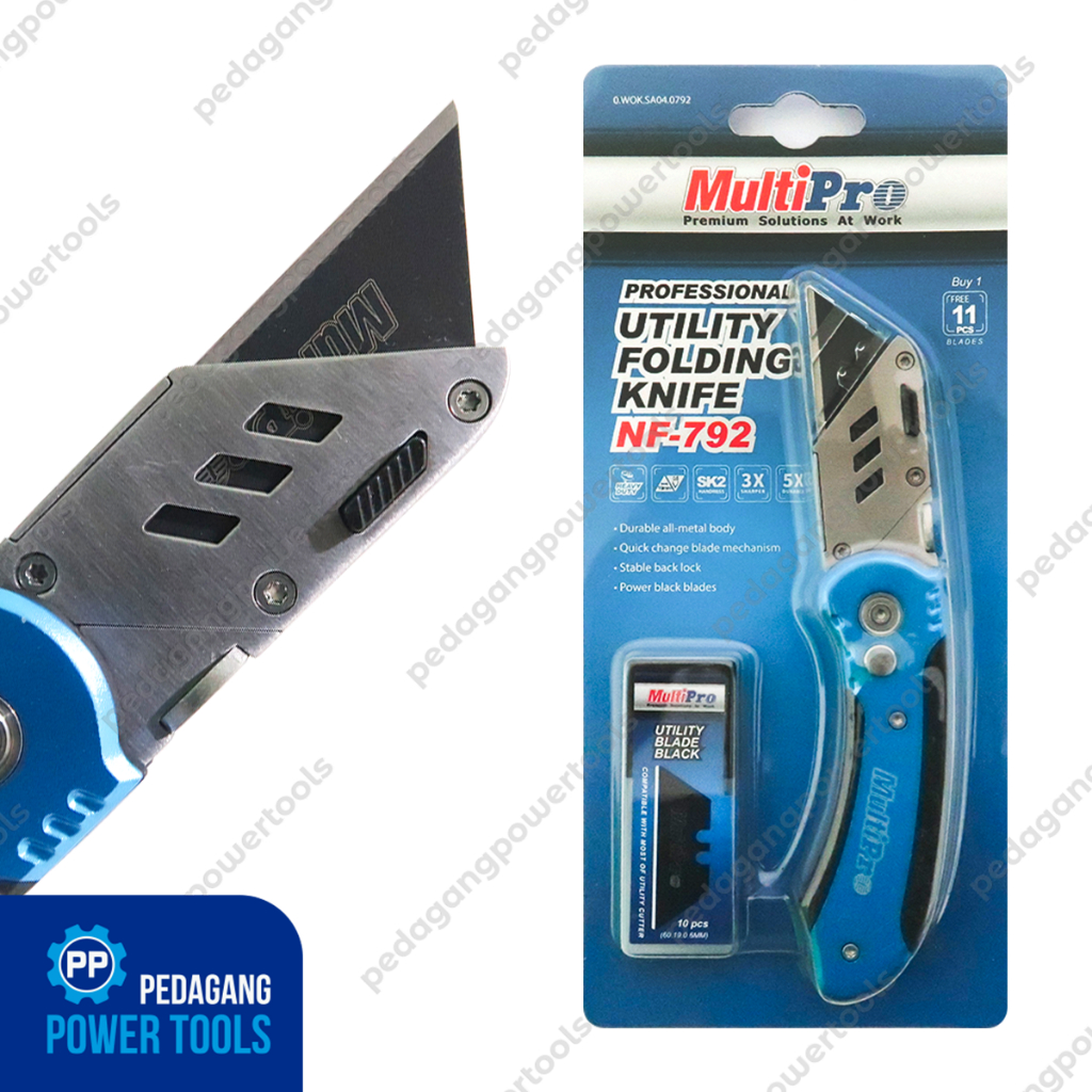 

MULTIPRO 792 PISAU CUTTER LIPAT FOLDING KNIFE ALAT PEMOTONG SERBAGUNA