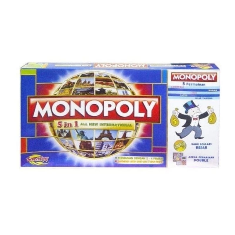 Mainan Monopoli 5 in 1