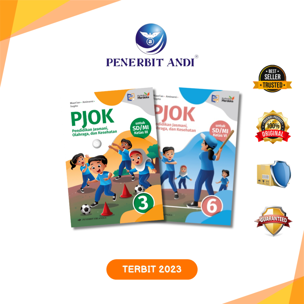 Buku Pelajaran Pendidikan Jasmani Orkes SD/MI Kelas 3,6 Kurikulum Merdeka