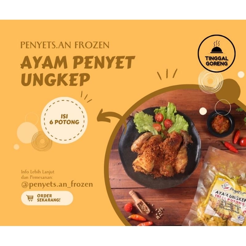 

Penyetsan Ayam Ungkep Isi 6 Bumbu Kuning Tinggal Goreng