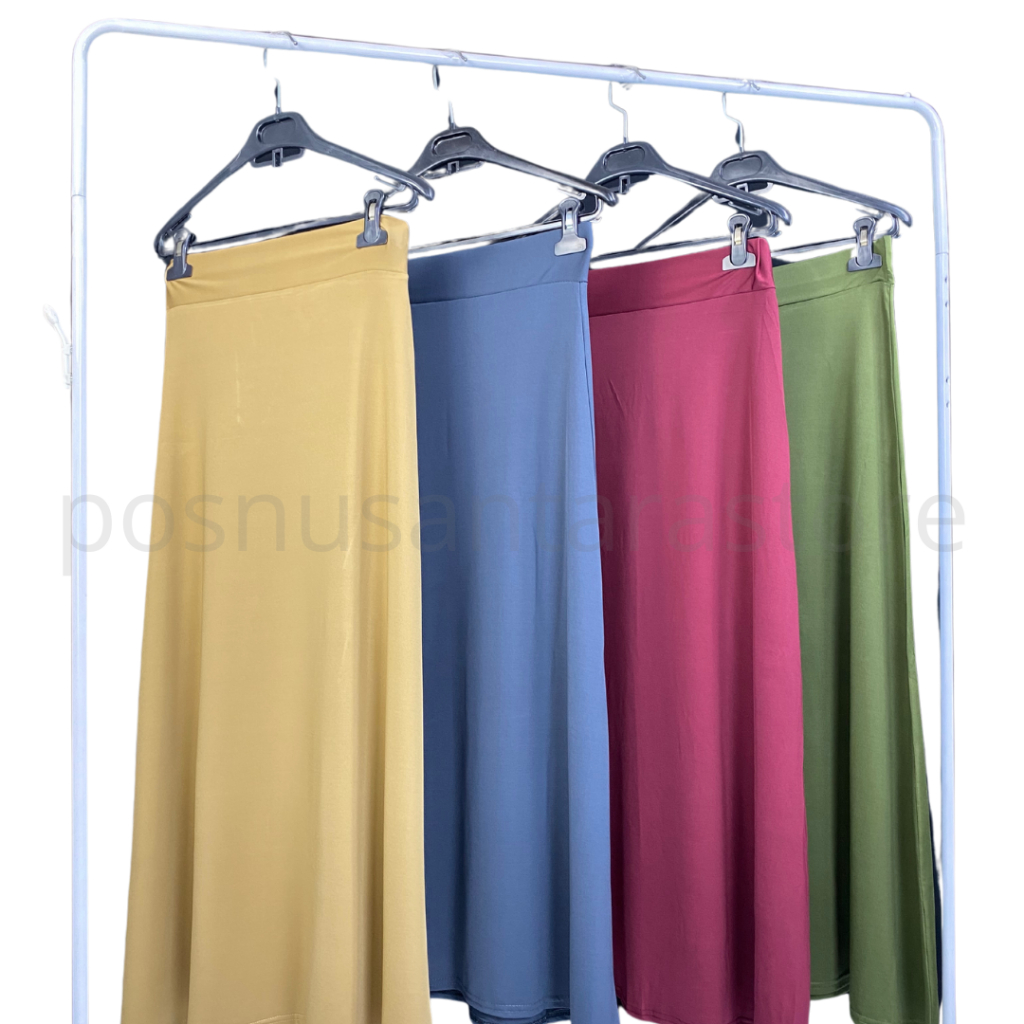 ROK PANJANG SPANDEK JERSEY PREMIUM UKURAN JUMBO WANITA