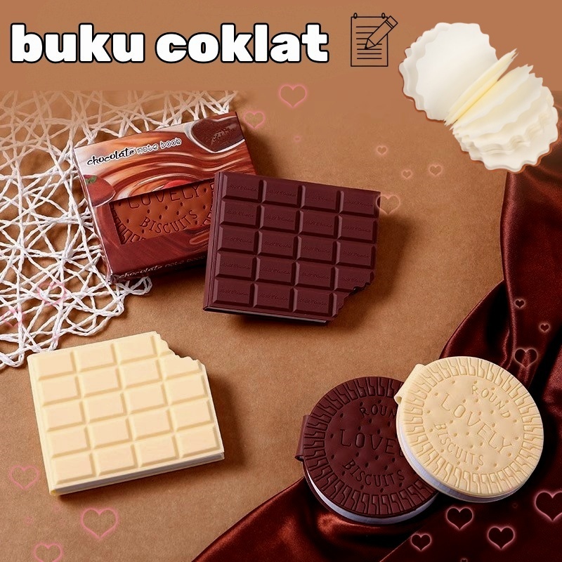 

Notebook Mini Motif Lucu Biskuit Cokelat Isi 80 Lembar Buku Catatan Notes Memo Pad Mini Cookie Biskuit Cokelat Unik Lucu Memiliki rasa coklat