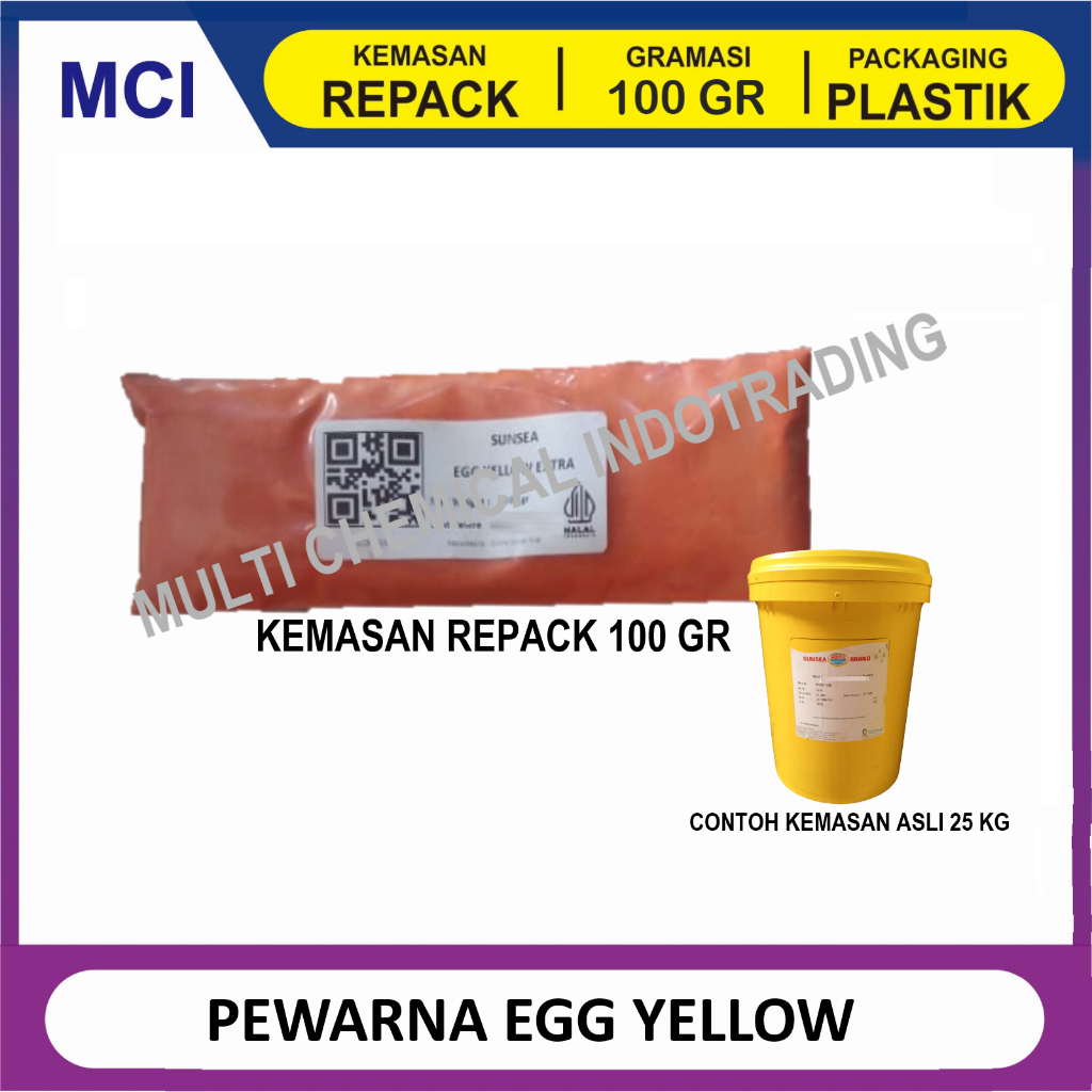 

PEWARNA MAKANAN EGG YELLOW / KUNING TELUR FOOD GRADE. 100gr