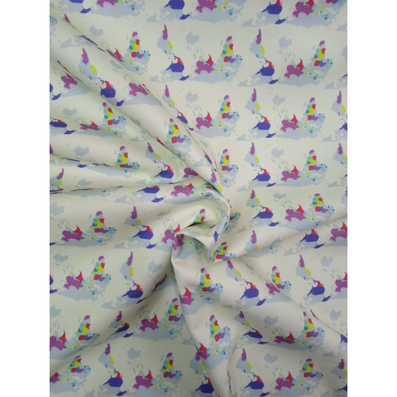 KAIN KATUN TWILL KANVAS PREMIUM IMPORT ABSTRAK