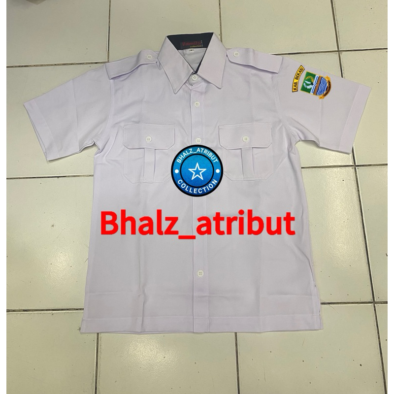 Baju putih kab. Bekasi seragam pemda putih kab. Bekasi kemeja putih kabupaten bekasi (BAHAN GRANADA)