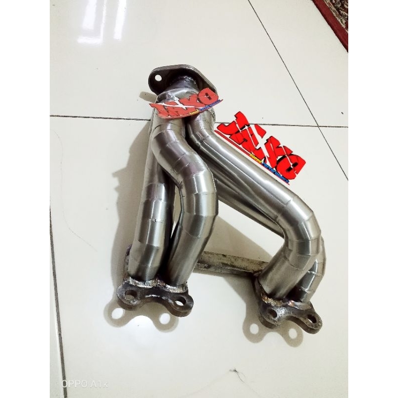 header knalpot Starlet kapsul kotak / manifold manipol exhaust part racing mobil
