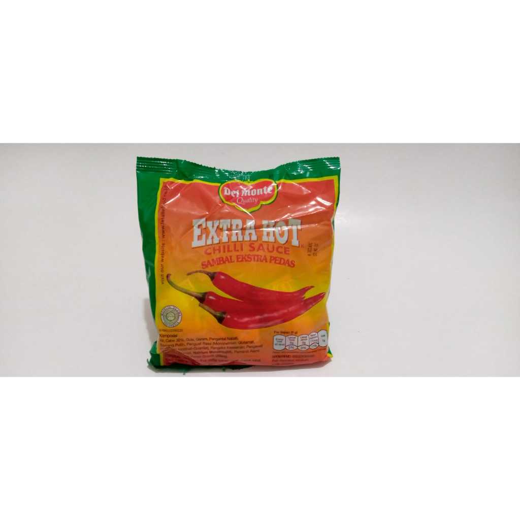 

DELMONTE SAMBAL SACHET ISI 24 / DELMONTE SAMBAL EXTRA HOT SACHET ISI 24